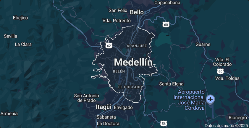 Mapa Medellin