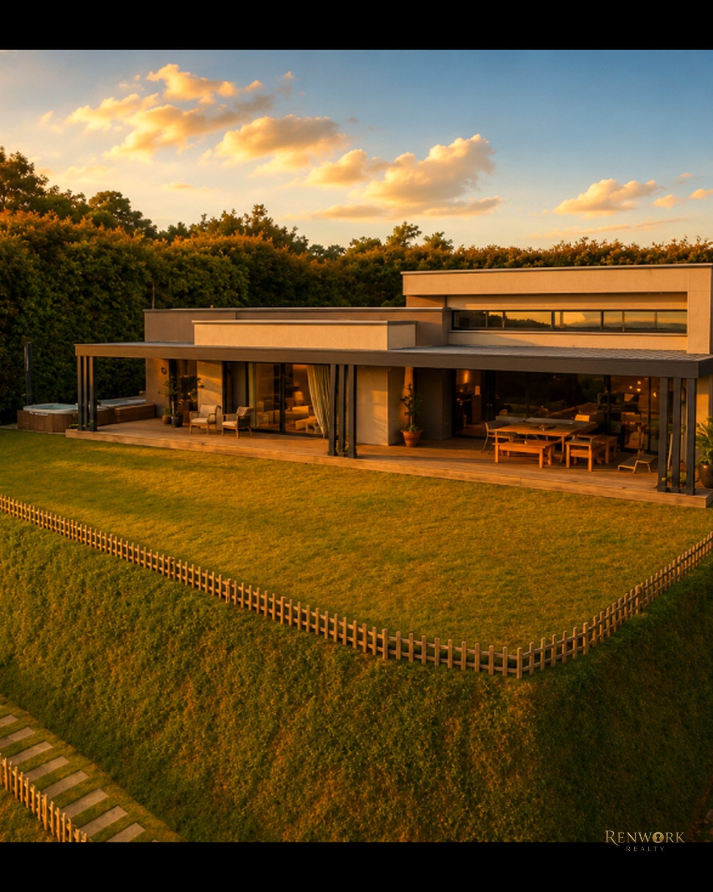 Vista de CASA MODERNA DE UN NIVEL CON VISTA Y JACUZZI